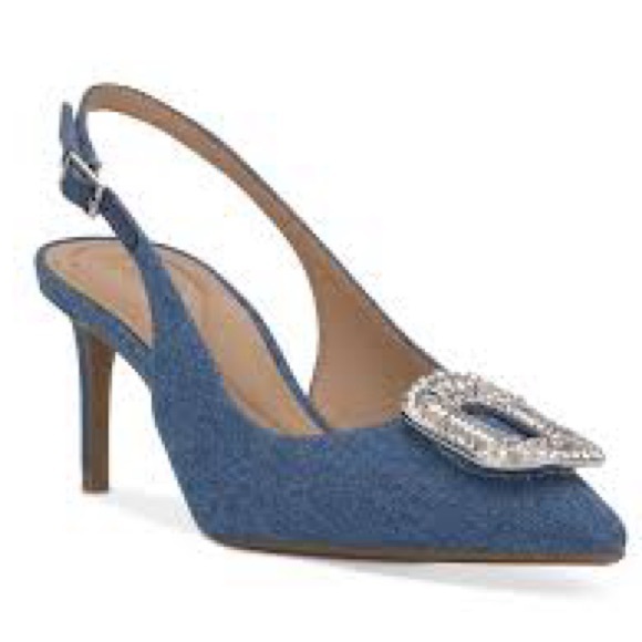 I.N.C. International Concepts Gizi Embellished Slingback Pumps, - Picture 1 of 7
